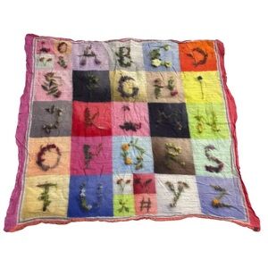 Fraas Multicolor Wool Alphabet Scarf